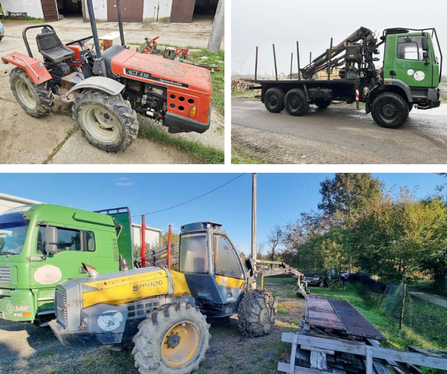 Traktor, Rába, villásmarkoló - ÁRVERÉST TART A ZALAERDŐ