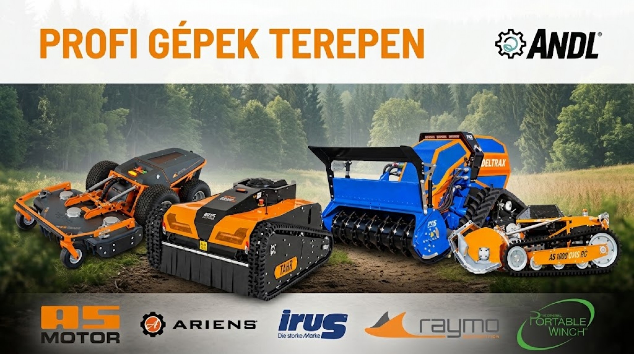 Profi gépek terepen: erdészeti és kommunális gépek tesztnapja